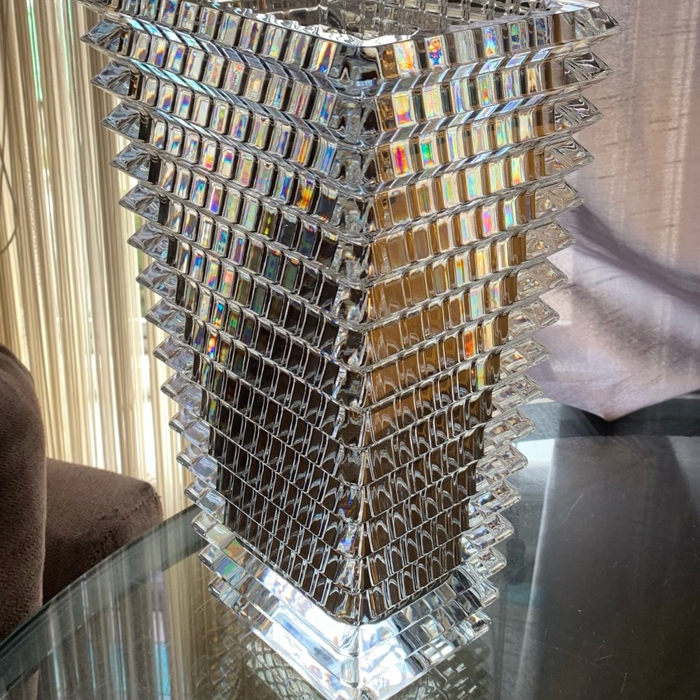 Baccarat eye rectangular vase large